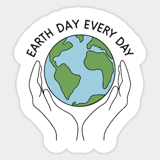 Earth Day Every Day: Eco-Friendly Sticker